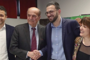 Pier Luigi Bersani ad Agliana a sostegno di Guido Del Fante